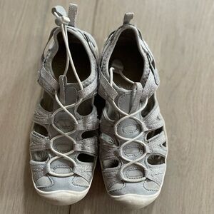 Keen Girls Moxie Sandal Waterproof Outdoor Hiking Play Shoes Water Silver sz 2